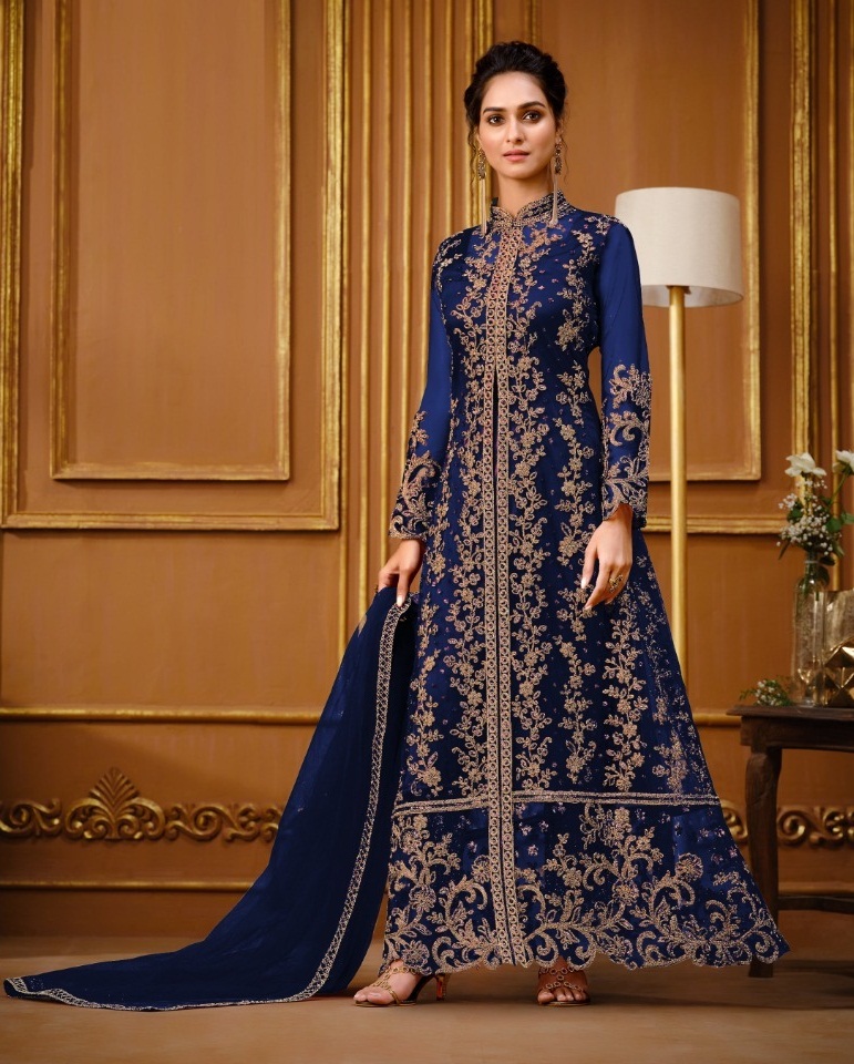 Designer Blue Color Gown For Women – TheDesignerSaree